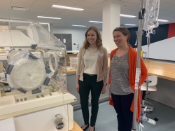 Kelly and Erin with Incubator