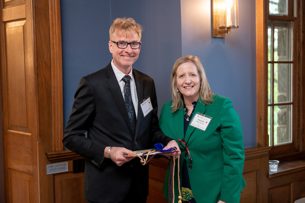 Frank Schlupp and Dean Christine Palus