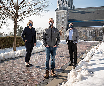 Chad Allen and members of the VU Staff